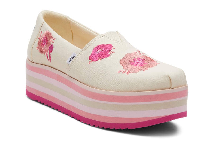 Toms Alpargata Plattform Espadrilles Plateauschuhe Damen Rosa Schweiz | Bestellen Schweiz110-558