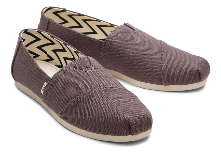 Toms Alpargata Recycled Baumwoll Canvas Alpargatas Damen Grau Schweiz | Bestellen Schweiz074-363