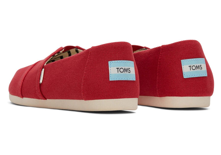 Toms Alpargata Recycled Baumwoll Canvas Alpargatas Damen Rot Schweiz | Bestellen Schweiz482-186