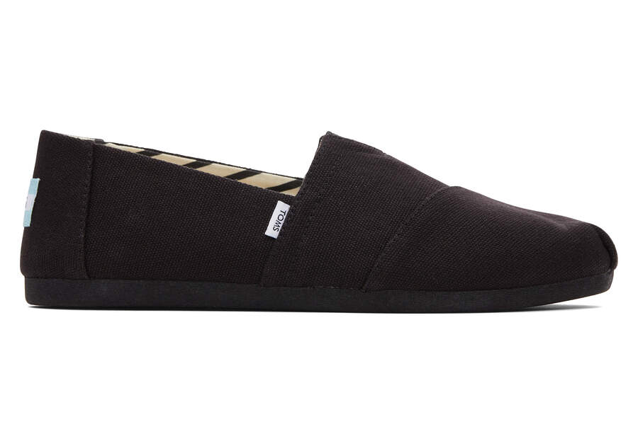 Toms Alpargata Recycled Baumwoll Canvas Alpargatas Damen Schwarz Schweiz | Bestellen Schweiz581-762