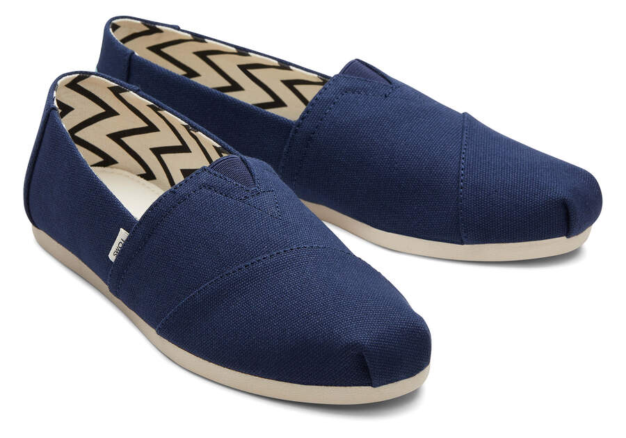 Toms Alpargata Recycled Baumwoll Canvas Alpargatas Damen Navy Schweiz | Bestellen Schweiz973-246