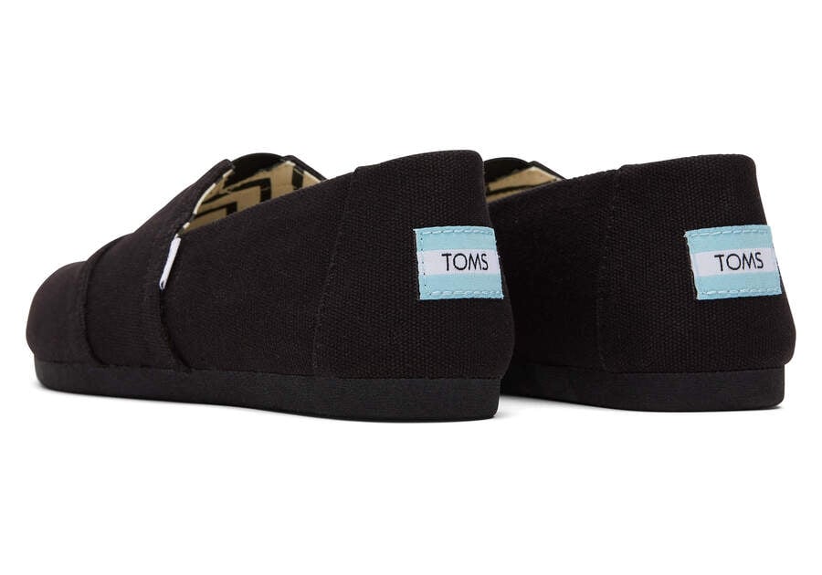 Toms Alpargata Recycled Baumwoll Weite Breite Alpargatas Damen Schwarz Schweiz | Bestellen Schweiz028-479