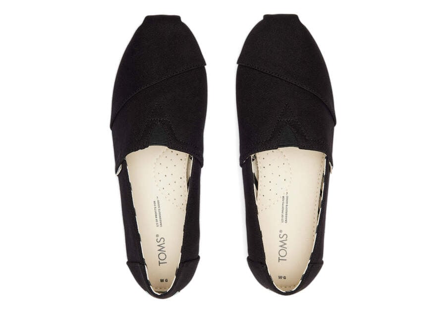 Toms Alpargata Recycled Baumwoll Weite Breite Alpargatas Damen Schwarz Schweiz | Bestellen Schweiz200-207