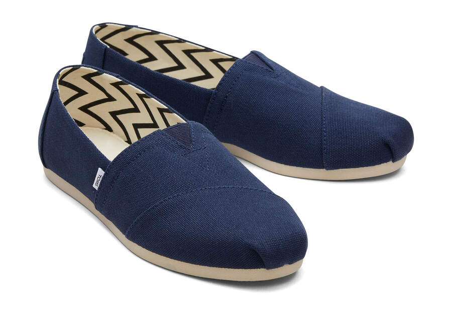 Toms Alpargata Recycled Baumwoll Weite Breite Alpargatas Damen Navy Schweiz | Bestellen Schweiz878-444