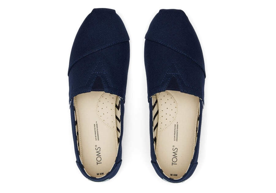 Toms Alpargata Recycled Baumwoll Weite Breite Alpargatas Damen Navy Schweiz | Bestellen Schweiz878-444