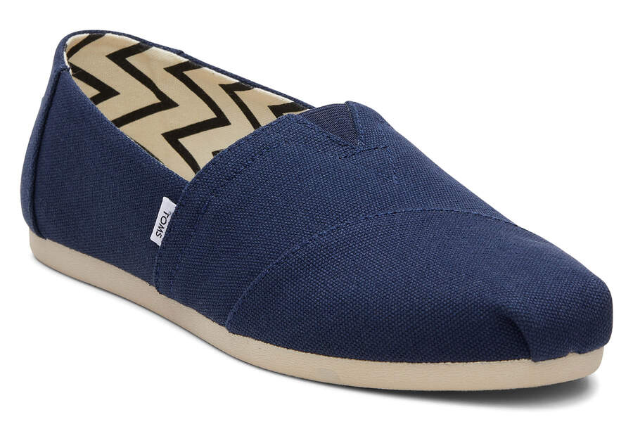 Toms Alpargata Recycled Baumwoll Weite Breite Alpargatas Damen Navy Schweiz | Bestellen Schweiz878-444