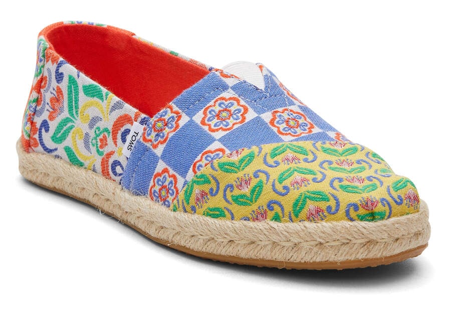 Toms Alpargata Rope Espadrilles Espadrilles Damen Rot Navy Schweiz | Bestellen Schweiz137-497