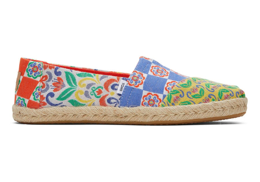 Toms Alpargata Rope Espadrilles Espadrilles Damen Rot Navy Schweiz | Bestellen Schweiz137-497