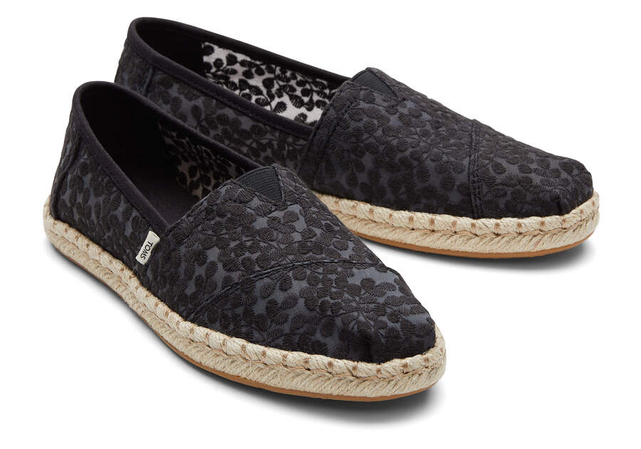 Toms Alpargata Rope Espadrilles Espadrilles Damen Schwarz Schweiz | Bestellen Schweiz948-712