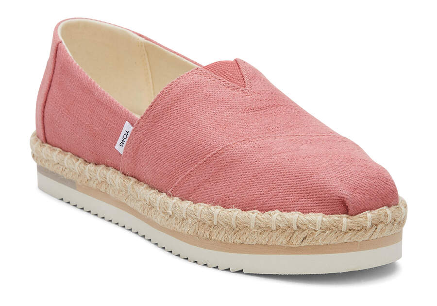 Toms Alpargata Rope Plattform Espadrilles Damen Rosa Schweiz | Bestellen Schweiz708-819