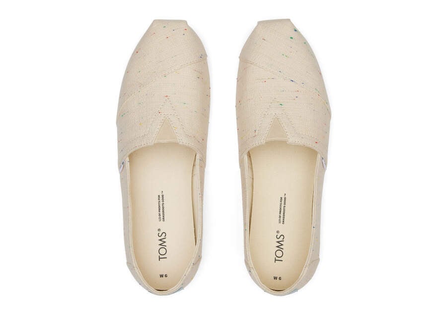 Toms Alpargata Speckled Recycled Baumwoll Alpargatas Damen Beige Schweiz | Bestellen Schweiz048-673