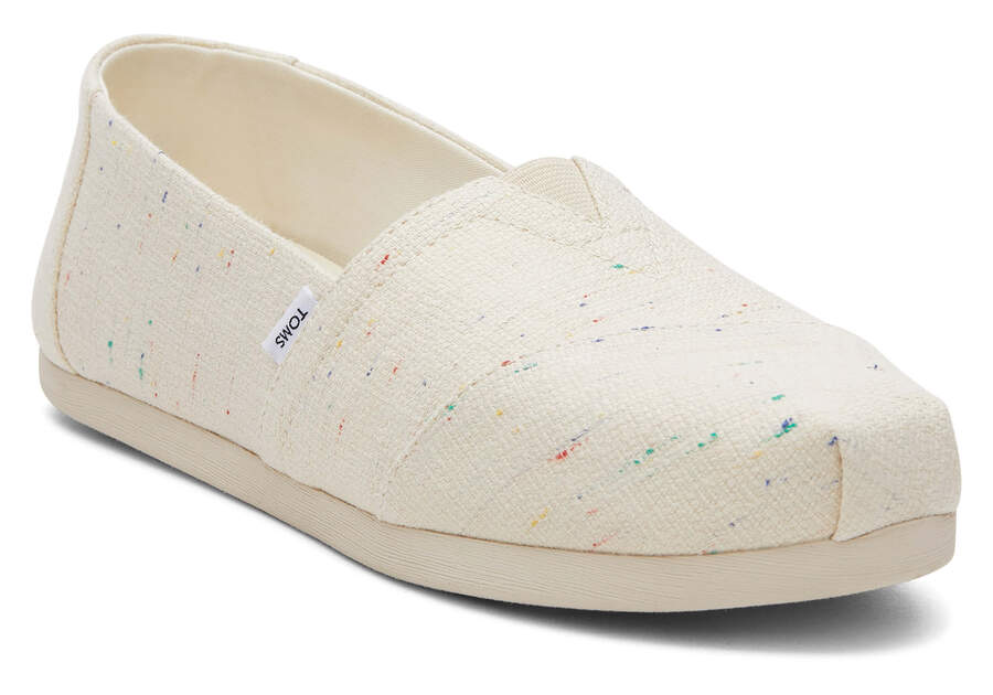 Toms Alpargata Speckled Recycled Baumwoll Alpargatas Damen Beige Schweiz | Bestellen Schweiz048-673