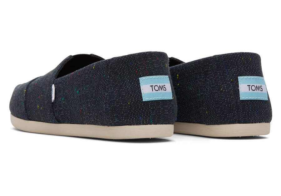 Toms Alpargata Speckled Recycled Baumwoll Alpargatas Damen Schwarz Schweiz | Bestellen Schweiz496-056