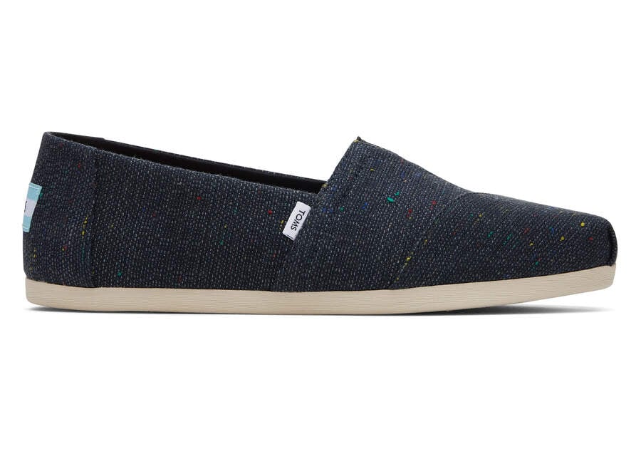 Toms Alpargata Speckled Recycled Baumwoll Alpargatas Damen Schwarz Schweiz | Bestellen Schweiz496-056