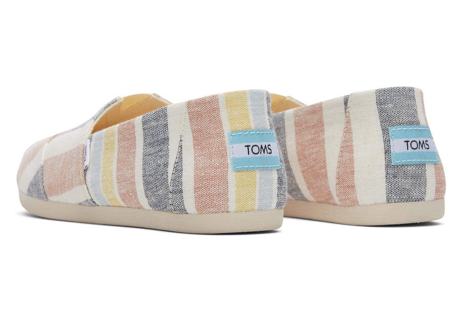 Toms Alpargata Stripes Alpargatas Damen Braun Schweiz | Bestellen Schweiz607-710