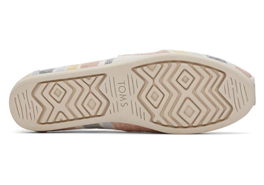 Toms Alpargata Stripes Alpargatas Damen Braun Schweiz | Bestellen Schweiz607-710