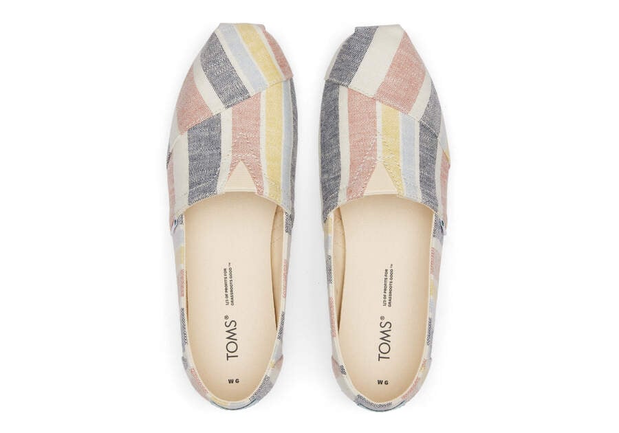 Toms Alpargata Stripes Alpargatas Damen Braun Schweiz | Bestellen Schweiz607-710