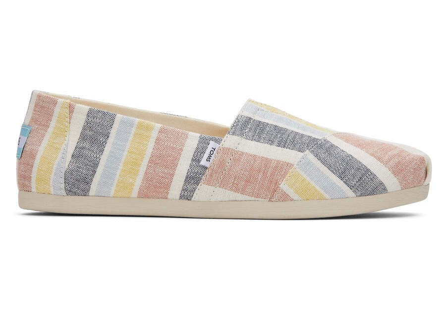 Toms Alpargata Stripes Alpargatas Damen Braun Schweiz | Bestellen Schweiz607-710