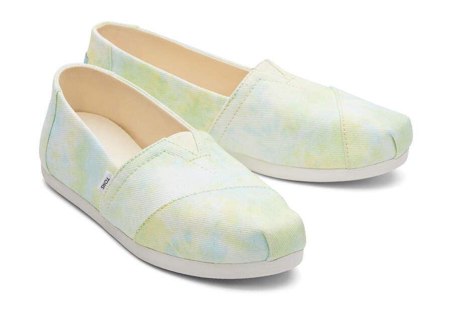 Toms Alpargata Tie-Dye Alpargatas Damen Gelb Schweiz | Bestellen Schweiz142-754