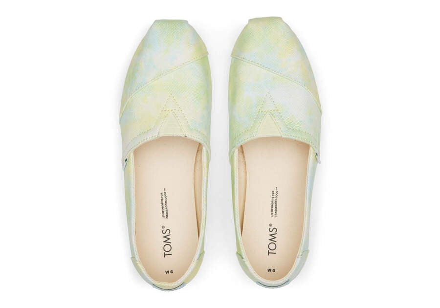 Toms Alpargata Tie-Dye Alpargatas Damen Gelb Schweiz | Bestellen Schweiz142-754