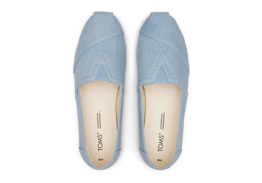 Toms Alpargata Washed Denim Alpargatas Damen Hellblau Schweiz | Bestellen Schweiz694-399