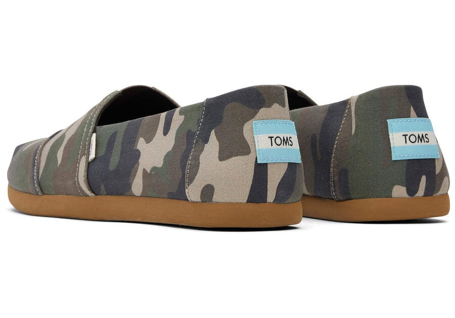 Toms Alpargata Woodland Camo Alpargatas Herren Grün Camouflage Schweiz | Bestellen Schweiz393-847