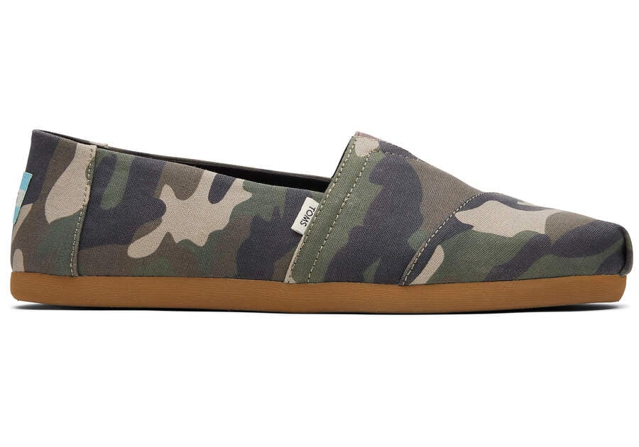 Toms Alpargata Woodland Camo Alpargatas Herren Grün Camouflage Schweiz | Bestellen Schweiz393-847