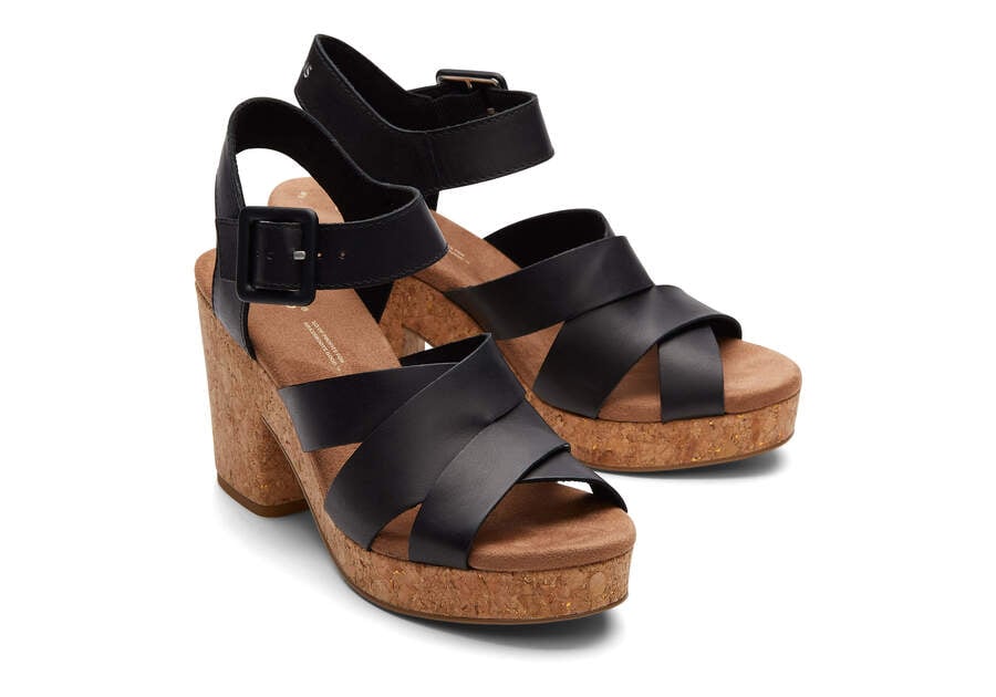 Toms Ava Sandal Sandalen Damen Schwarz Schweiz | Bestellen Schweiz937-156