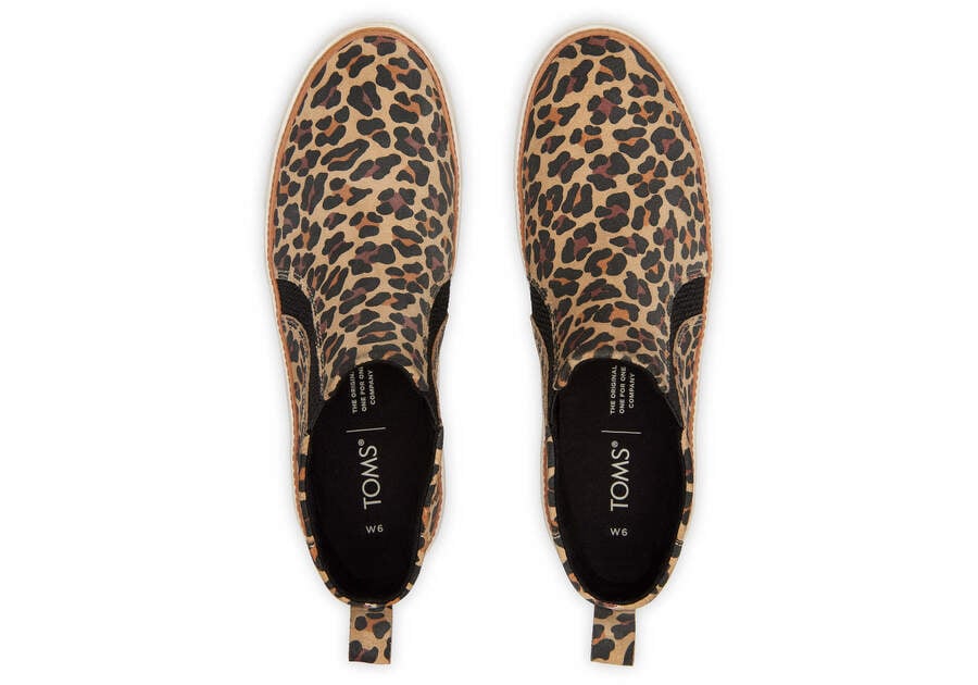 Toms Bryce Slip On Sneakers Damen Braun Leopard Schweiz | Bestellen Schweiz018-560