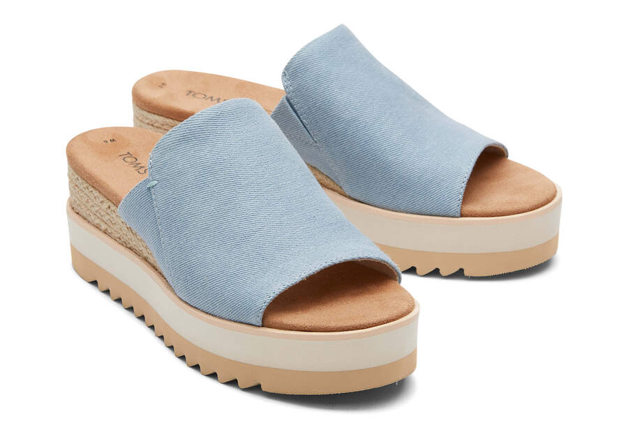 Toms Diana Mule Sandal Sandalen Damen Blau Schweiz | Bestellen Schweiz799-793