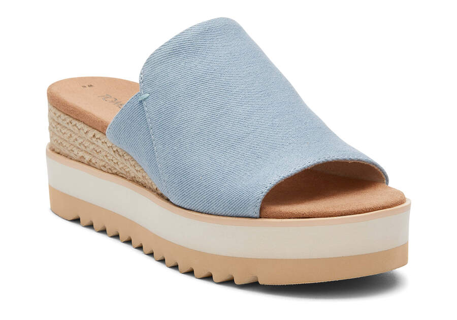 Toms Diana Mule Sandal Sandalen Damen Blau Schweiz | Bestellen Schweiz799-793