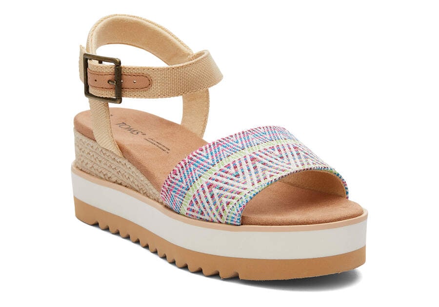 Toms Diana Wedge Sandal Sandalen Damen Beige Schweiz | Bestellen Schweiz781-077