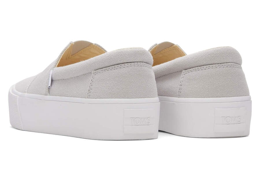 Toms Fenix Plattform Slip On Damen Grau Schweiz | Bestellen Schweiz395-464