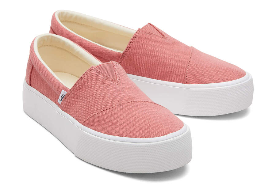 Toms Fenix Plattform Slip On Damen Rosa Schweiz | Bestellen Schweiz712-475