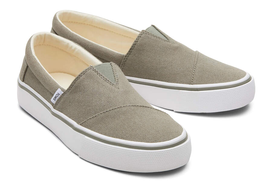 Toms Fenix Slip On Damen Grau Schweiz | Bestellen Schweiz863-418