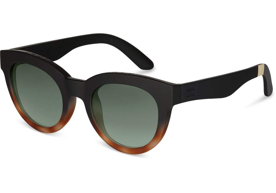 Toms Florentin Sonnenbrille Damen Schwarz Orange Grün Schweiz | Bestellen Schweiz971-688