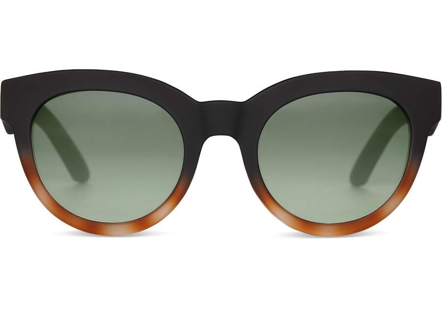 Toms Florentin Sonnenbrille Damen Schwarz Orange Grün Schweiz | Bestellen Schweiz971-688