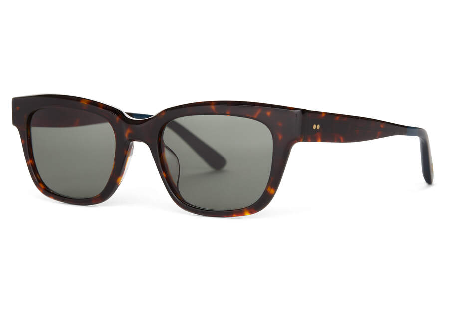 Toms Holland Sonnenbrille Damen Dunkelgrün Grau Schweiz | Bestellen Schweiz956-279