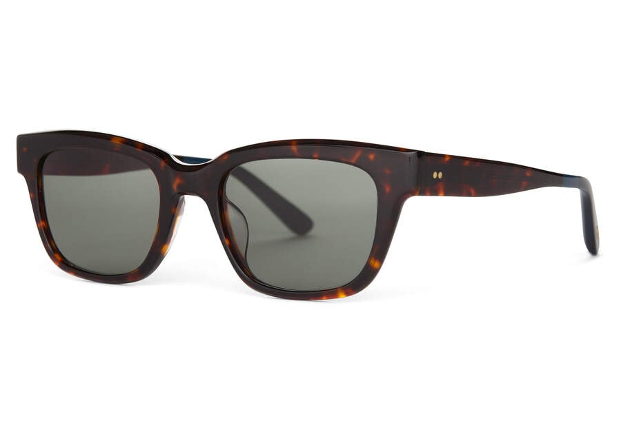 Toms Holland Sonnenbrille Herren Dunkelgrün Grau Schweiz | Bestellen Schweiz823-491