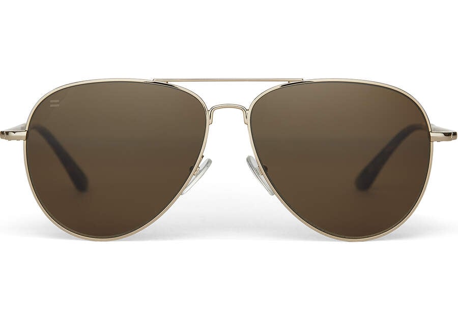 Toms Hudson Sonnenbrille Herren Gold Braun Schweiz | Bestellen Schweiz927-543