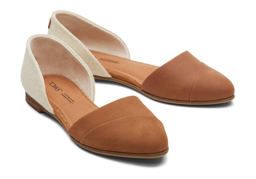 Toms Jutti D'Orsay Flache Flache Schuhe Damen Braun Beige Schweiz | Bestellen Schweiz798-295