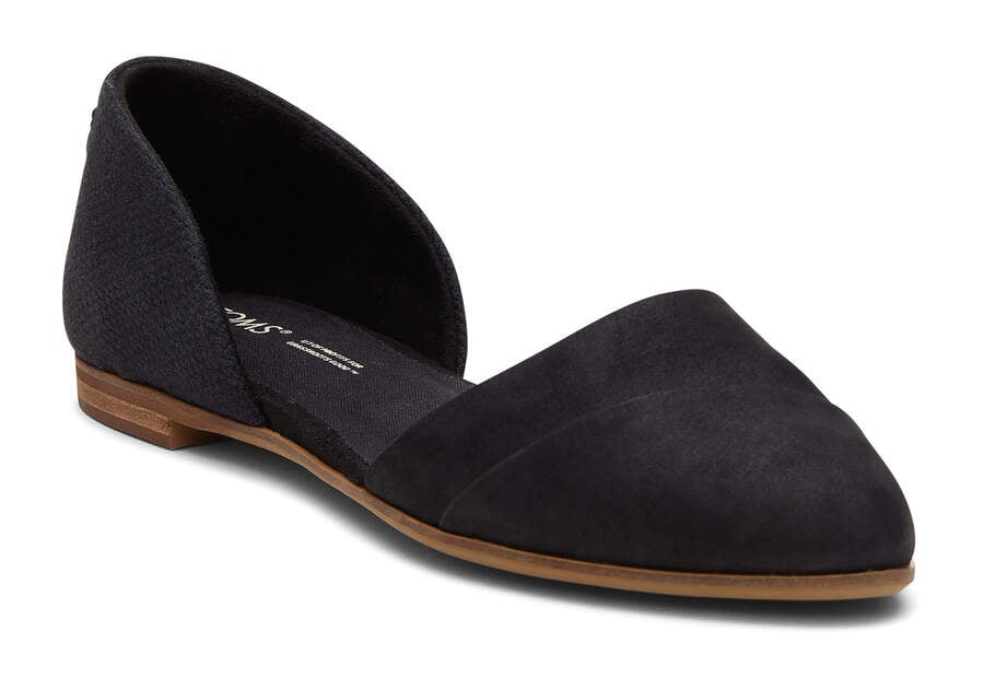 Toms Jutti D'Orsay Flache Flache Schuhe Damen Schwarz Schweiz | Bestellen Schweiz960-057