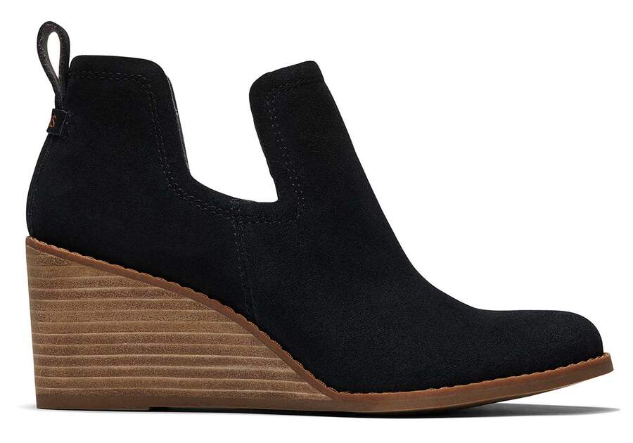 Toms Kallie Wedge Bootie Stiefeletten Damen Schwarz Schweiz | Bestellen Schweiz072-798