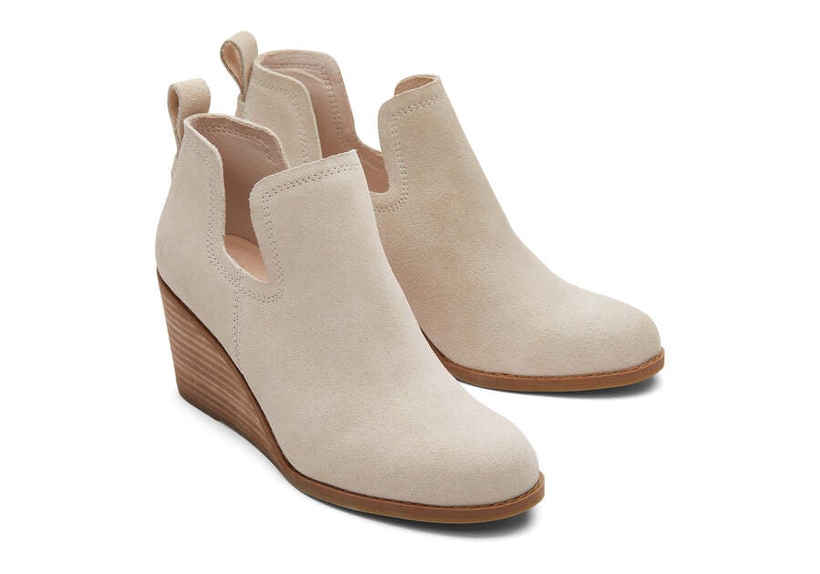 Toms Kallie Wedge Bootie Stiefeletten Damen Weiß Schweiz | Bestellen Schweiz312-364