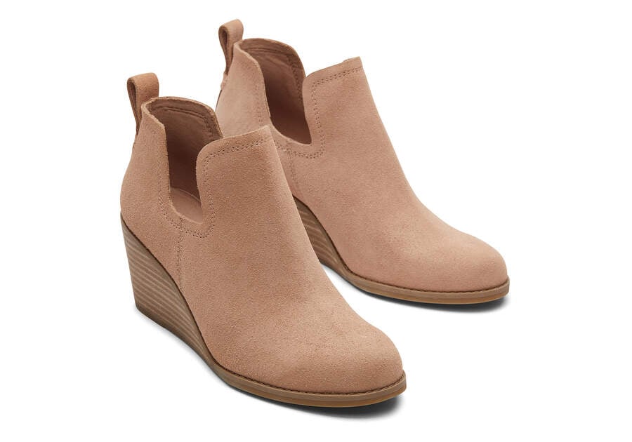 Toms Kallie Wedge Bootie Stiefeletten Damen Braun Schweiz | Bestellen Schweiz506-327