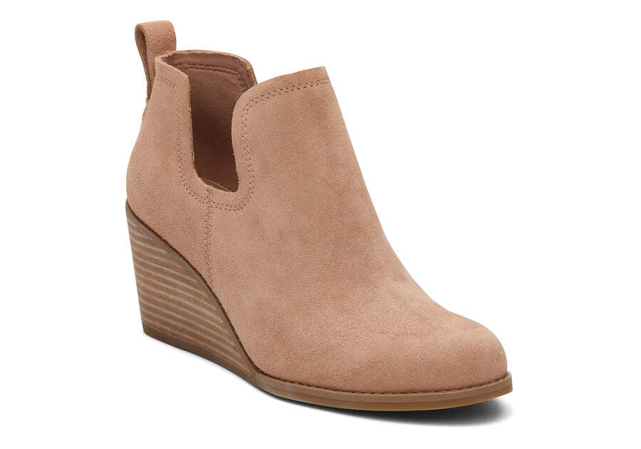 Toms Kallie Wedge Bootie Stiefeletten Damen Braun Schweiz | Bestellen Schweiz506-327