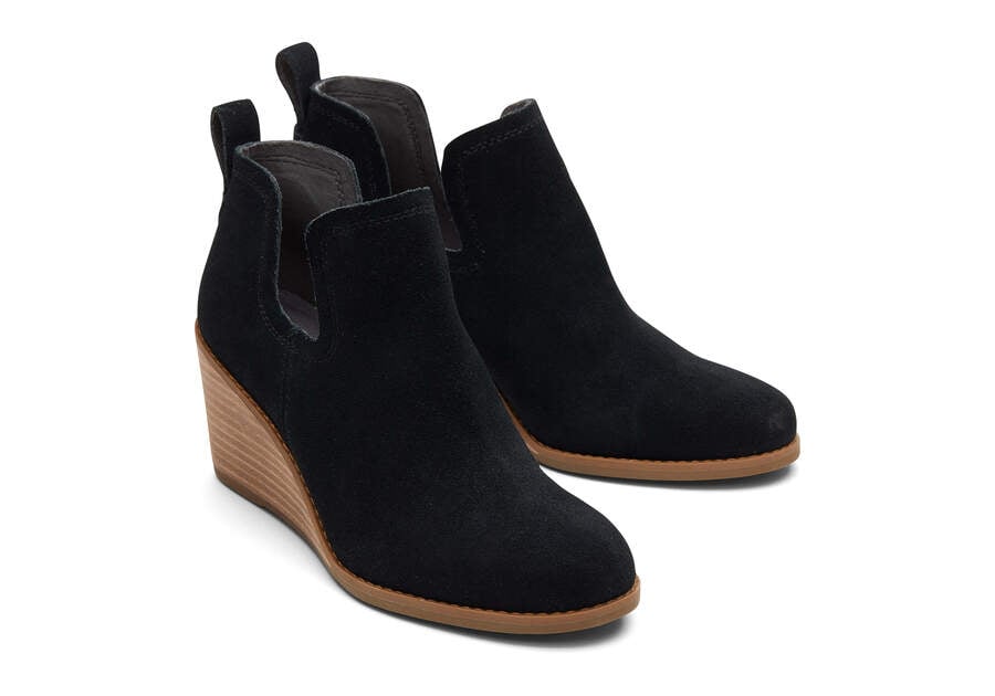 Toms Kallie Wedge Bootie Weite Breite Stiefeletten Damen Schwarz Schweiz | Bestellen Schweiz088-172