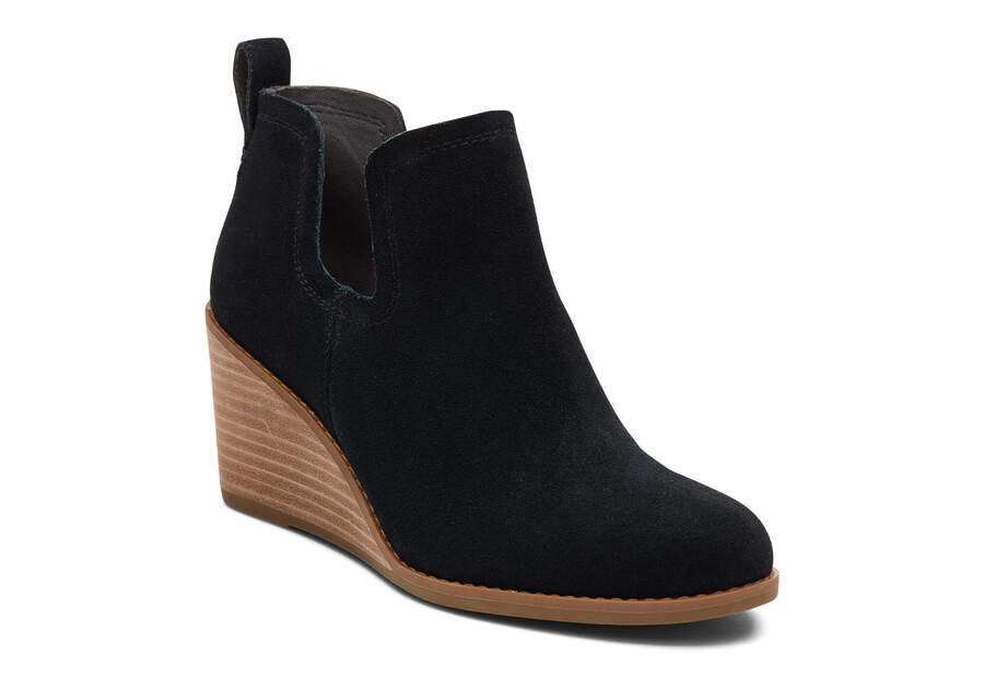 Toms Kallie Wedge Bootie Weite Breite Stiefeletten Damen Schwarz Schweiz | Bestellen Schweiz088-172