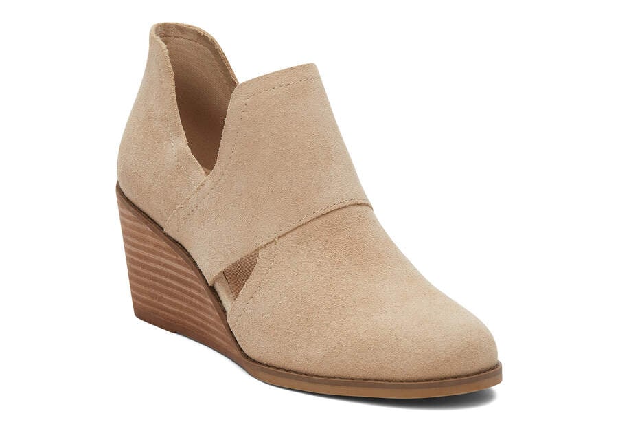 Toms Kallie Wedge Cutout Stiefeletten Damen Beige Schweiz | Bestellen Schweiz304-055