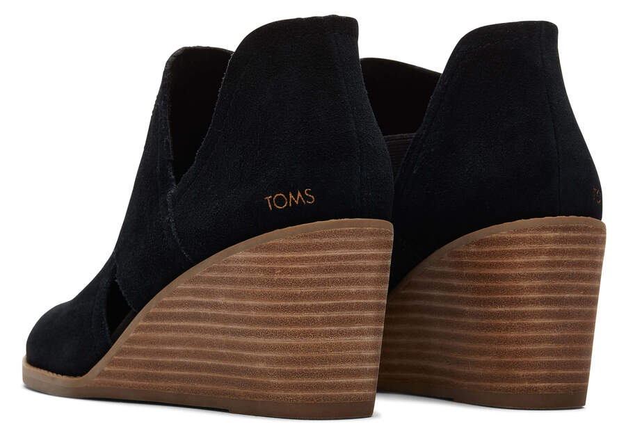 Toms Kallie Wedge Cutout Stiefeletten Damen Schwarz Schweiz | Bestellen Schweiz740-544